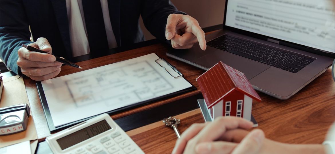 image of someone discussing hard money loans with a lender